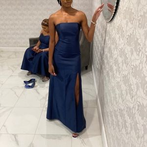 Alfred sung strapless dress